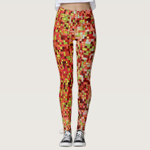 Corales borrosos y rosados en cuadrados pequeños o