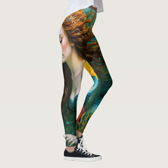 Leggings "Coralyn" - Hermosa sirena mística (Derecha)