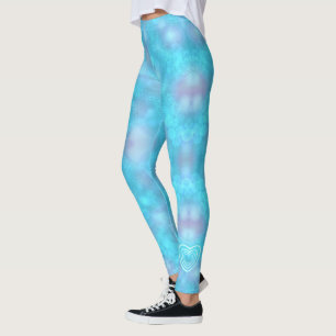 Leggings Corazón azul invernal