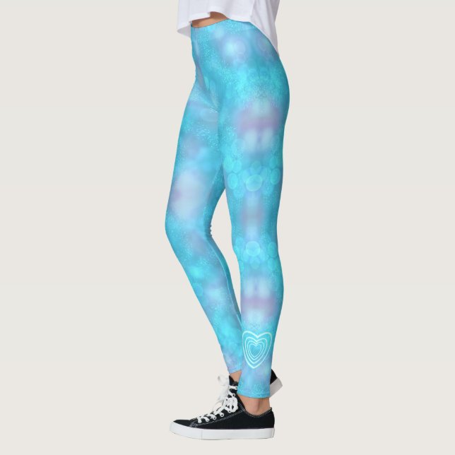 Leggings Corazón azul invernal (Izquierda)