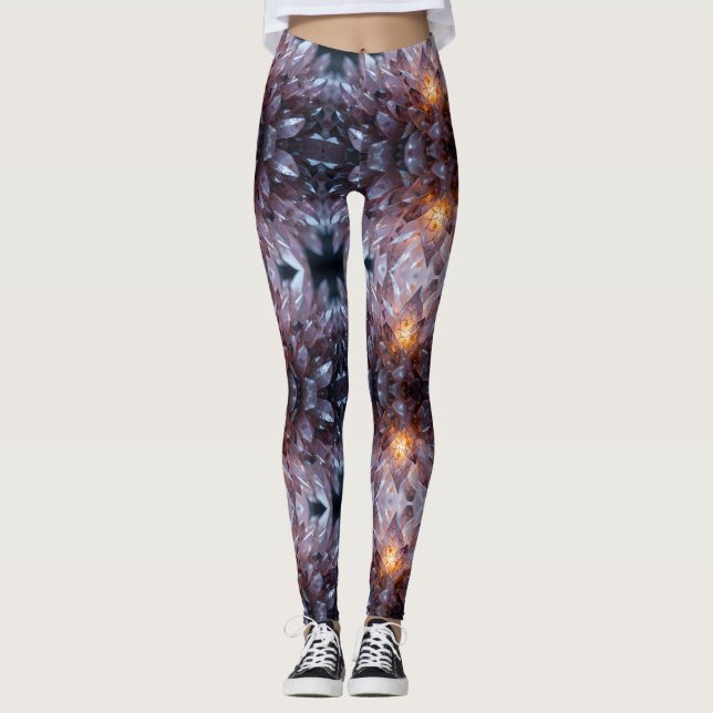 Leggings Corazón de cristal radiante (Anverso)