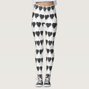 Leggings Corazón de encantamiento negro