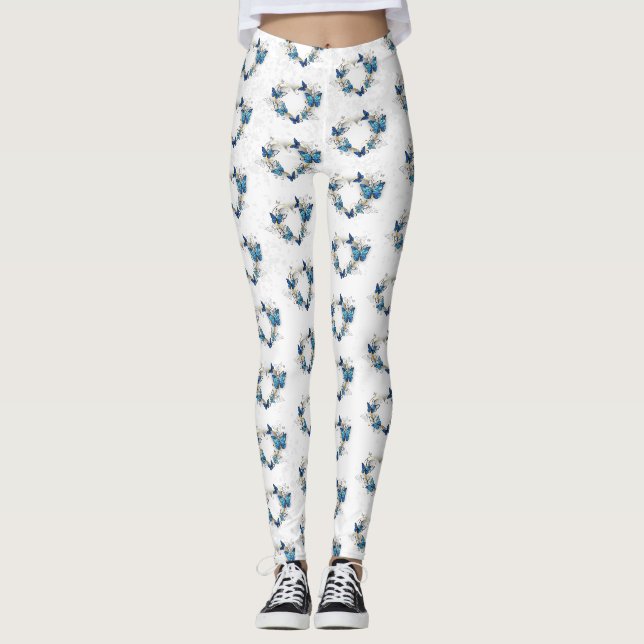 Leggings Corazón de joyas con mariposas Morfo (Anverso)