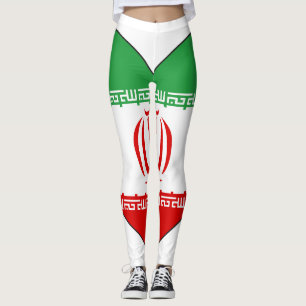 Leggings Corazón de la bandera de Irán