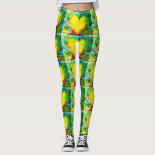 Leggings corazón de oro amarillo