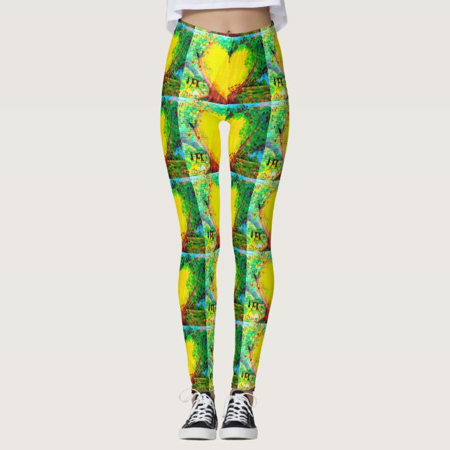 Leggings corazón de oro amarillo (Anverso)