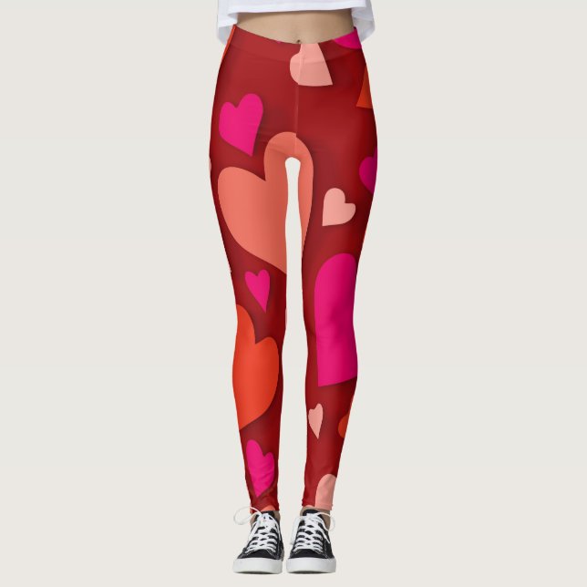 Leggings Corazón de papel decorativo 6 (Anverso)