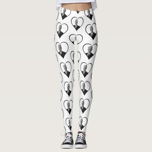 Leggings corazón de vota joe biden (Anverso)