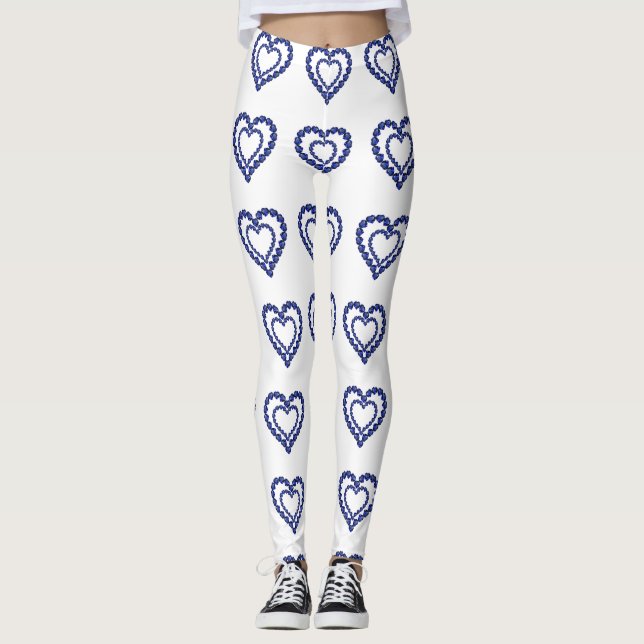 Leggings Corazón de zafiro azul (Anverso)