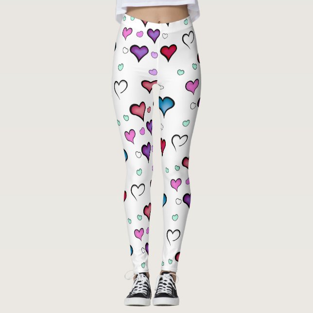 Leggings corazón el día de San Valentín (Anverso)