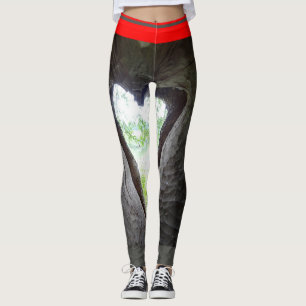 Leggings Corazón en las piernas de los árboles