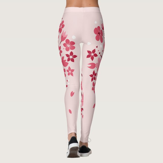 Leggings Corazón floreciente (Reverso)
