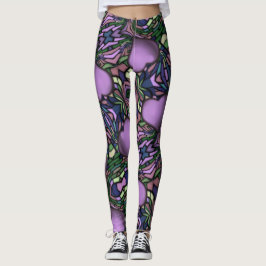 Leggings Corazón morado lindo
