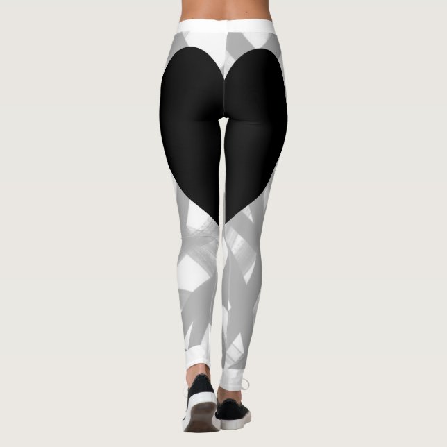 Leggings Corazón Negro Atrás (Reverso)