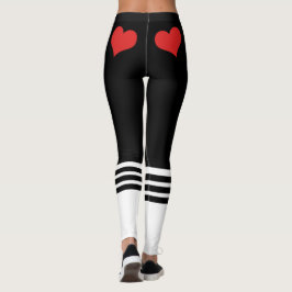 Leggings Corazón Rojo de la novia del equipo