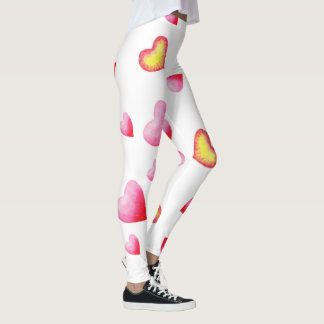 Leggings Corazón rojo romántico
