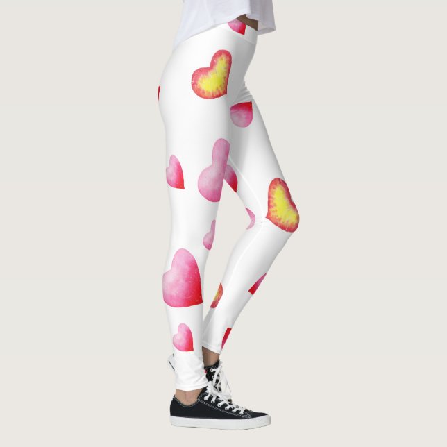 Leggings Corazón rojo romántico (Derecha)