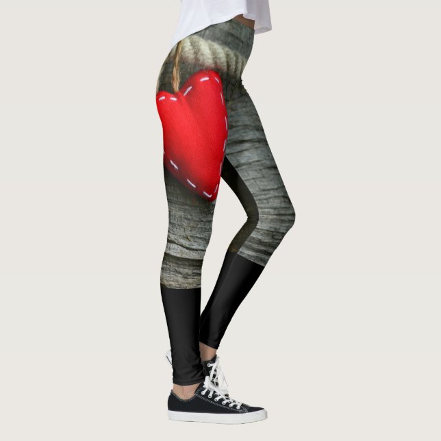 Leggings Corazón Rojo y Piernas de Rope (Derecha)