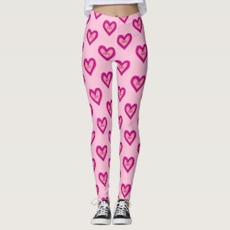 Leggings Corazón rosa