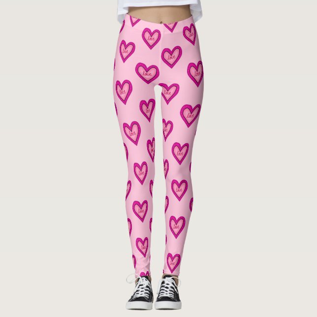 Leggings Corazón rosa (Anverso)