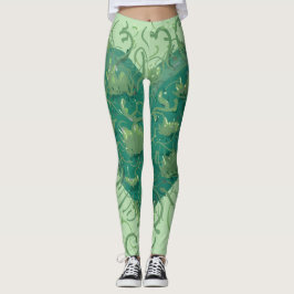 Leggings Corazón verde interior