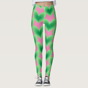 Leggings Corazón verde sabio Thunder_Cove