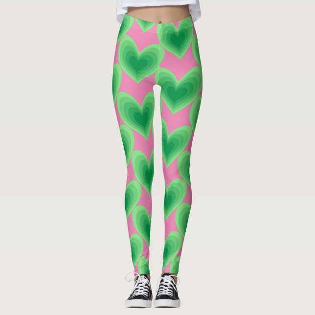 Leggings Corazón verde sabio Thunder_Cove (Anverso)