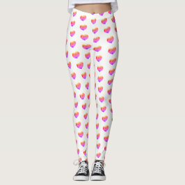 Leggings Corazones arcoiris -