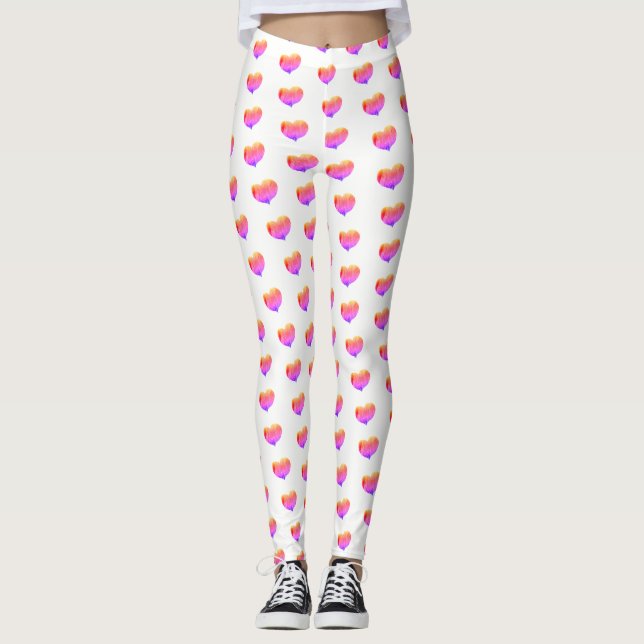 Leggings Corazones arcoiris - (Anverso)