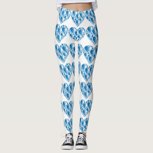 LEGGINGS CORAZONES AZULES (Anverso)