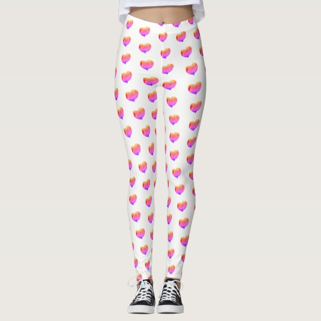 Leggings Corazones de Arcoíris - (Anverso)