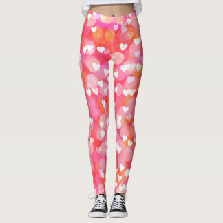 Leggings Corazones de burbuja rosa