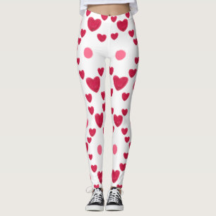 Leggings Corazones de gelatina 3D personalizados y patrón l