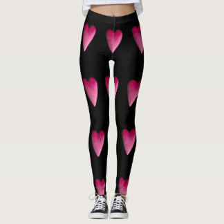 Leggings Corazones de piedra de las rosas fuertes
