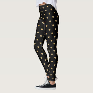 Leggings corazones dorados galaxias estrellas cósmicas pier