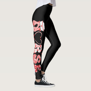 Leggings Corazones Médicos de Amor Enfermera Diversión