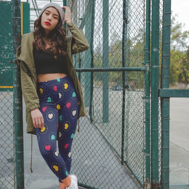 Leggings Corazones multicolores (Subido por el creador)