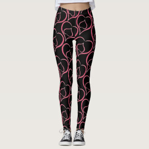 Leggings Corazones púrpuras