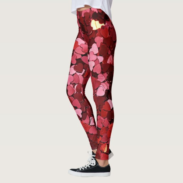 Leggings corazones purpurinas (Izquierda)
