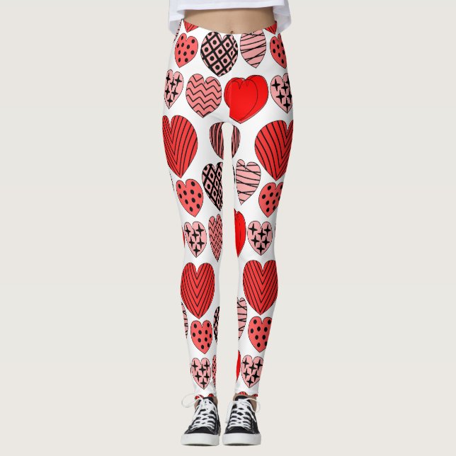 Leggings Corazones repetitivos (Anverso)