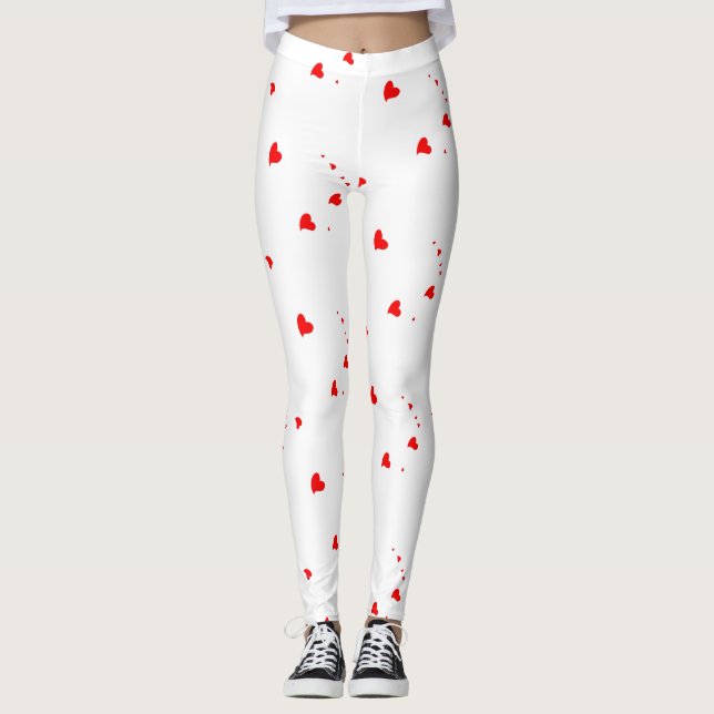 Leggings Corazones rojos (Anverso)