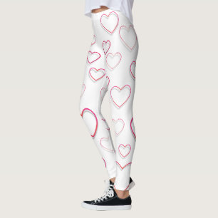 Leggings Corazones rojos abiertos