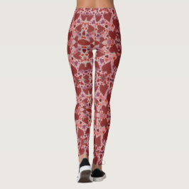 Leggings Corazones Rojos y Rosados