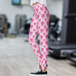 Leggings Corazones rosados