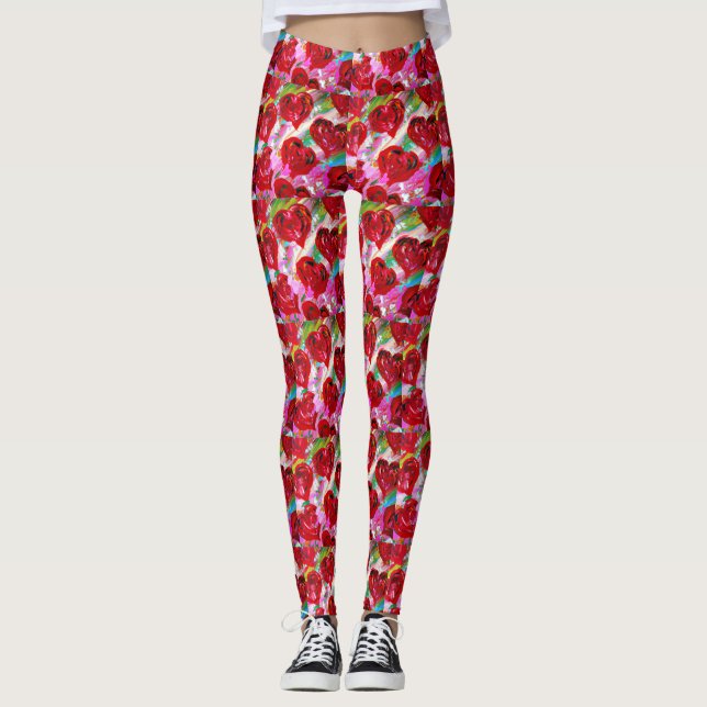 Leggings Corazones rosados (Anverso)