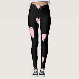 Leggings Corazones rosados de San Valentín: Amor vintage.
