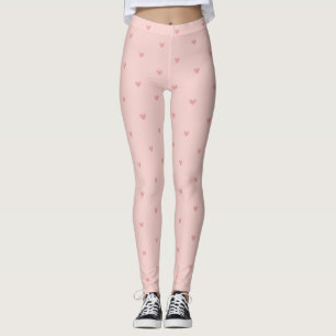 Leggings Corazones Rosados Pastel Adorables