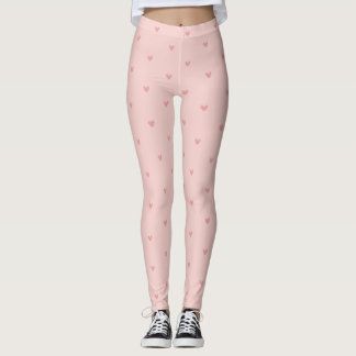 Leggings Corazones Rosados Pastel Adorables