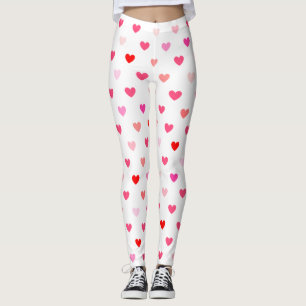 Leggings Corazones rosados y rojos del día de San Valentí