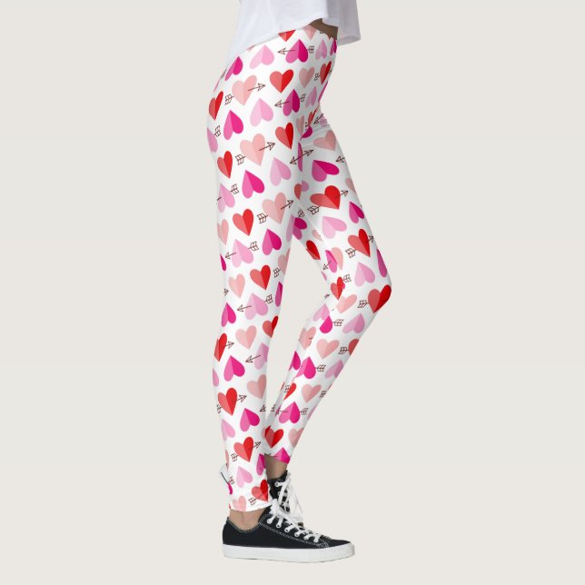 Leggings Corazones y flechas El día de San Valentín (Derecha)